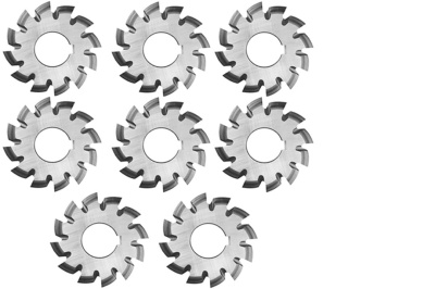 Комплект фрез дисковых зуборезных Ø 125 m 8 Р6М5 Z=10 ОСТ2 И-41-14-87