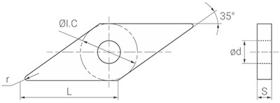 Пластина VNMG160404 NH8230