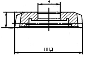 Чертеж долбяка дискового 9323-60