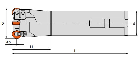 Чертеж корпуса фрезы M200.032W32.1003